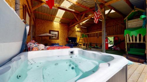 Le Parc House | La Clef Decamp Cornillières Maisonnettes 35 pers jacuzzi, jeux