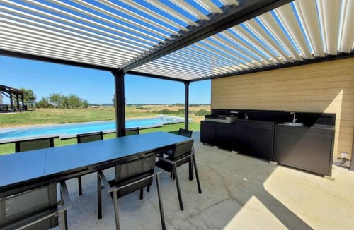La Sauvetat House | La Colline Gersoise, beautiful Gascon stone house-Private pool-Sauna-360° view