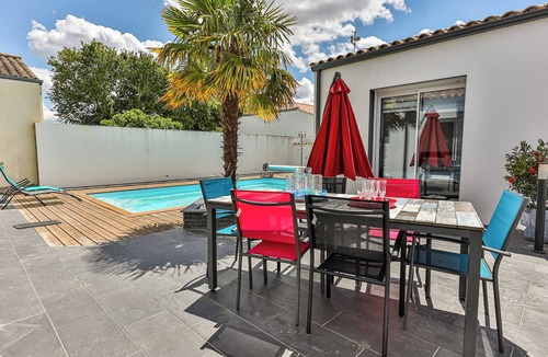 Commequiers House | La Favorite - jardin minéral avec piscine