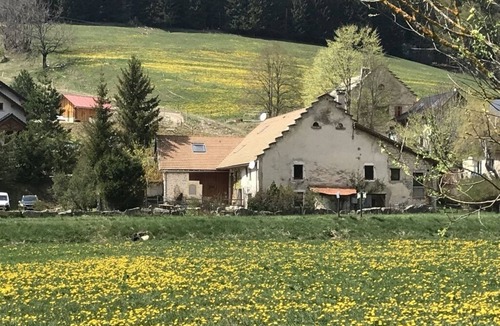 Meaudre Cottage | La Bergerie with elevated terrace mountain view