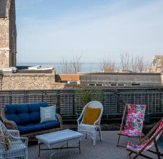 Le Treport House | La Maison Bleue, terrasses et vue panoramique mer