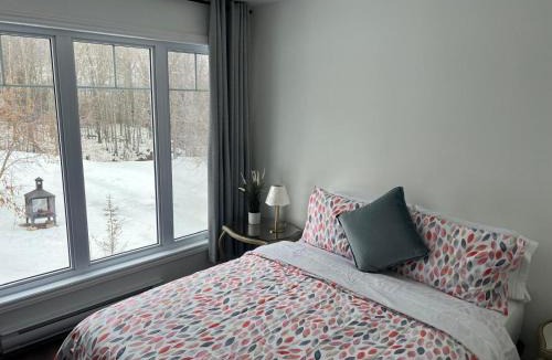Sainte-Famille Ski Chalet | La Maison Laurentienne, Vue sur le fleuve ,Spa et Sauna