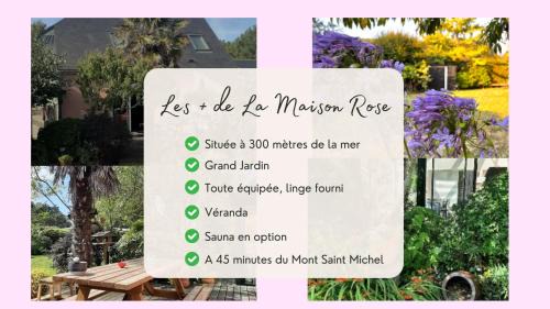 Hauteville-sur-Mer House | La Maison Rose - avec grand jardin clos à 300m de la mer