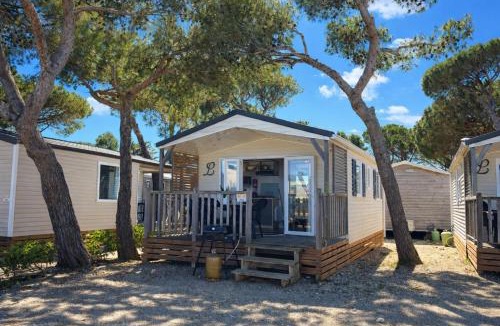 Le Barcares Ski Chalet | La Paillote vue sur le lac climatisé Camping 4 étoiles La Presqu'ile du Barcarès