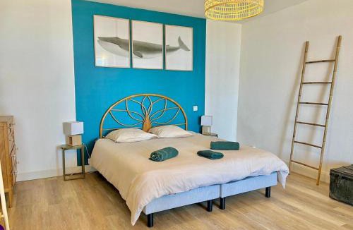 Arromanches-les-Bains Apartment | La parenthèse marine, vue mer avec terrasse
