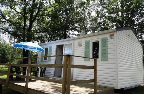Abjat-sur-Bandiat House | La Ripole Campsite * - Mobile home Eco 3 rooms 4 people Without Sanitary