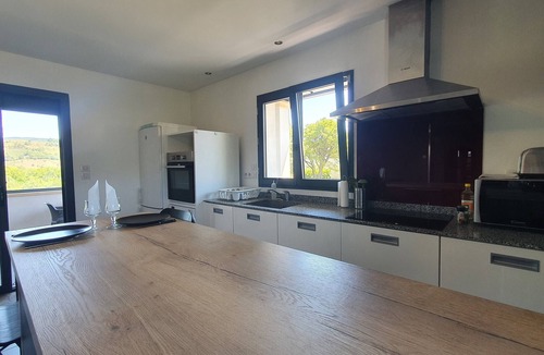 Saint-Vincent-de-Barres Apartment | La Terrasse: breathtaking view and heated swimming pool