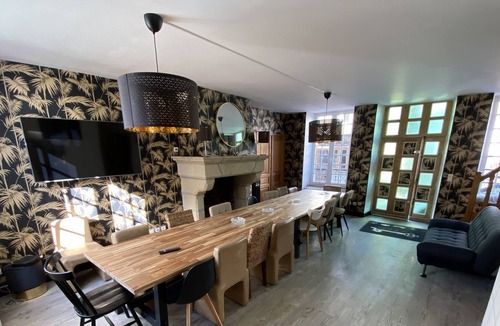 Villedieu-les-Poeles House | "La Villa du Paradis", fireplace, billiards