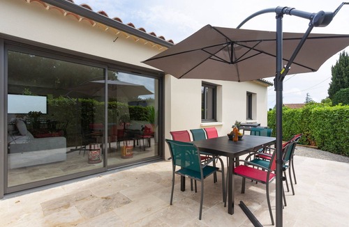 Saint-Victor-la-Coste House | La Villa d'Angèle - Villa climatisée avec piscine