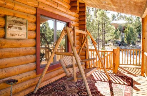 Alto House | 'Lacy's Log Cabin' Alto Home w/Mountain Views!