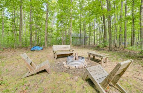 Mancelona House | Lake Access Cabin with Deck, Fire Pit and Grill!