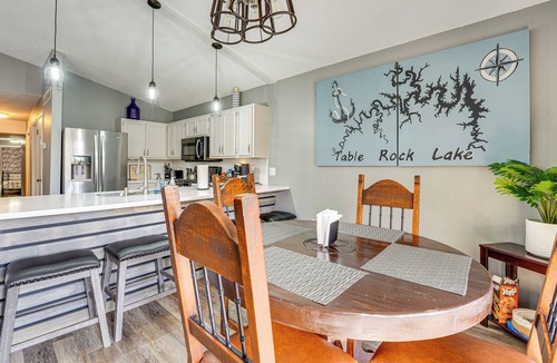 Golden House | Lake Access & Views! Table Rock Lake Family Escape