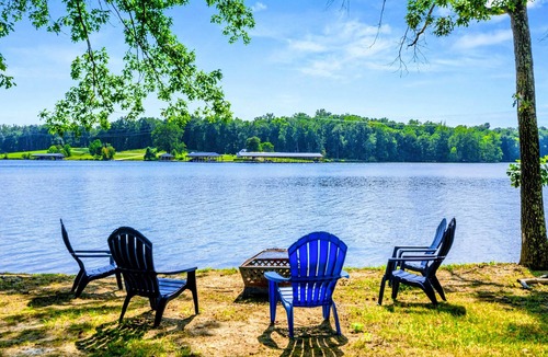 Mineral House | Lake Anna Lakefront Luxury, Private Side, Boat Dock, Boat House, Deck Views