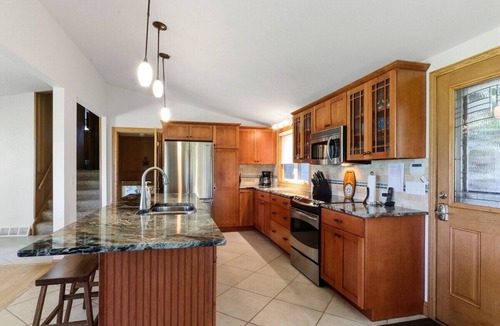 Powers Lake House | Lake Benedict Lakefront Home with Fire Pit Large Yard Kayak Friendly