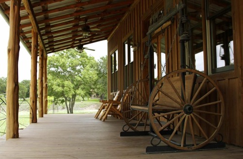 Buchanan Dam Cabin | Lake Buchanan Lodge featuring optional Pavilion with free kayaks and canoes.