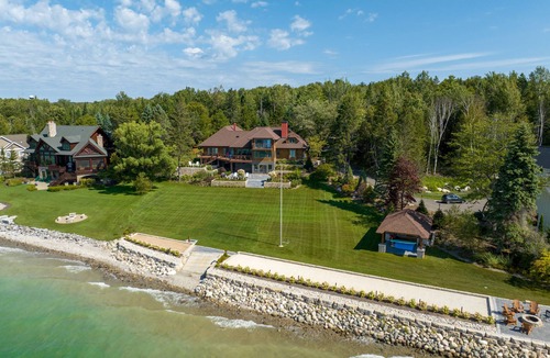 Charlevoix House | Lake Charlevoix Sanctuary · 205' Lakefront · Private Dock · Panoramic Lake Views