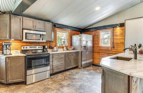 Scipio House | Lake Escape w/Hot Tub & Docks in Hope!