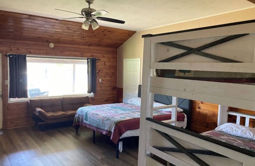 Graham Cabin | Lake front Cabin #11 with Porch - Cabin with kitchen, steps from Possum Kingdom Lake