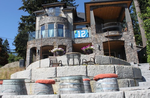 McKenna Apartment | Lake Front Castle Style Custom Home Balcony Suite