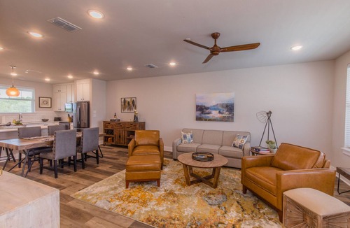 Graford Condo | Lake front Condo 2BD/2BA w/pool, hot tub, fire pit, gas grills, gym, & laundry.