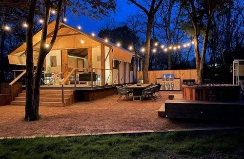Camp Swift RV Rental | Lake Front Glamping Near Austin-Bathroom In Unit