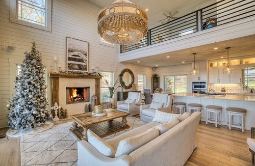 Morganton House | Lake Front Luxury Pool Hot Tub Dock Summer booking