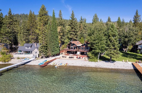 Tahoe Vista House | Lake Front Retreat With Your Private Beach & Hot Tub