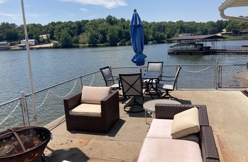 Gravois Mills House | Lake front with view, dock and calm water