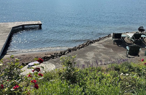 Silver Bay House | Lake George lakefront- 300ft private shoreline, modern update w/view, new host