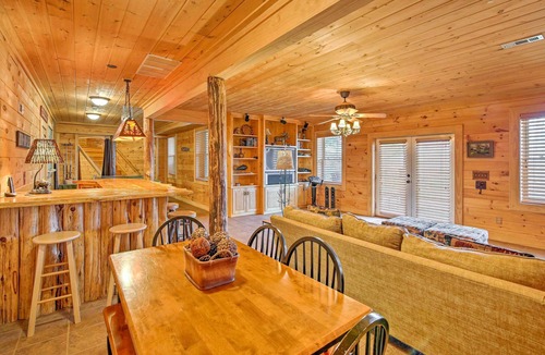 Martin House | Lake Hartwell Lodge w/Dock, Theater + Hot Tub!