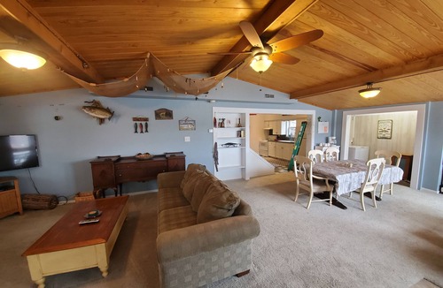Rocky Mount House | Lake House with Multiple Decks and Large Swim Platform on Private Dock,