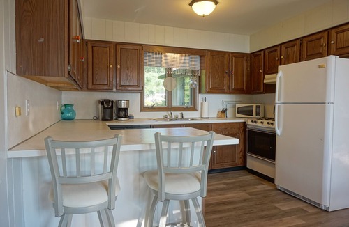 Fennville House | Lake house with private sandy beach on Hutchins Lake!