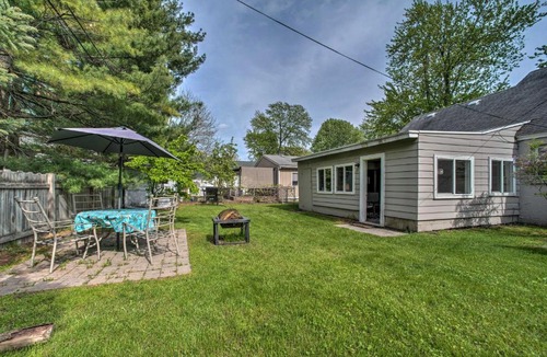 Fort Gratiot House | Lake Huron Cottage Fire Pit, Steps to Beach!