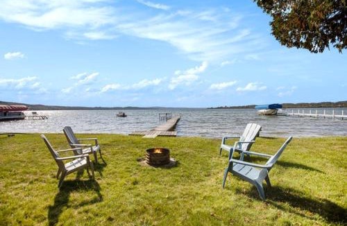 Traverse City House | Lake Leelanau A Frame Waterfront Dock Fireplace 7550