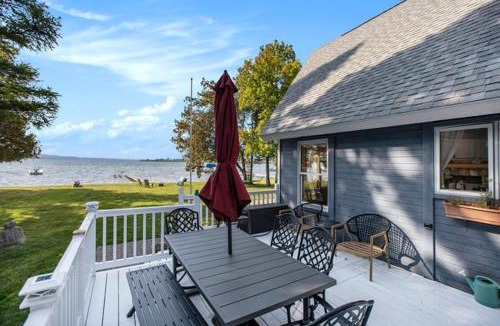 Traverse City House | Lake Leelanau A Frame Waterfront Dock Fireplace 7550