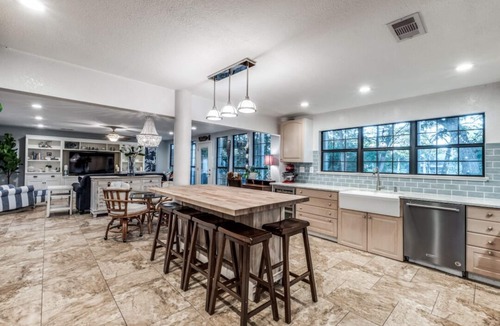 Seguin House | Lake McQueeney Waterfront Gem with Boat Dock, Balcony, Large Double Lot