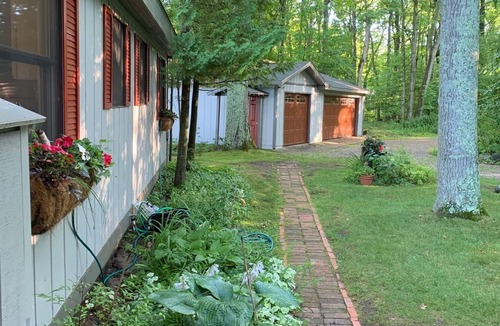 Good Hart Cottage | Lake Michigan Sunset View Cottage, Tunnel of Trees, Good Hart. Easement to Lake.