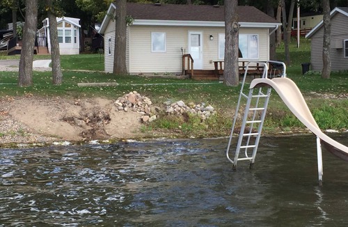 Miltona Cabin | Lake Miltona, MN Weekly Rental Cabin is located right on the beach.