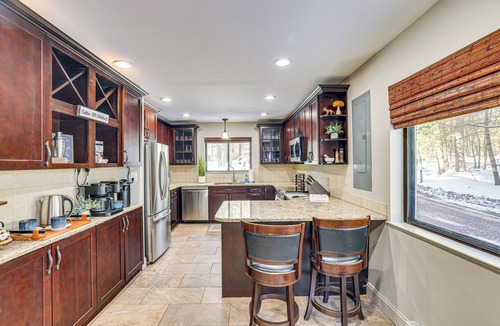Pocono Pines House | Lake Naomi Luxury Home w/Stream Pool & Fire Pit