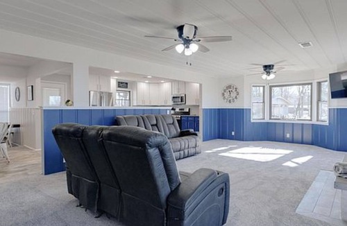 Henderson House | Lake Norfork view and easy access from this remodeled oasis that sleeps 14!