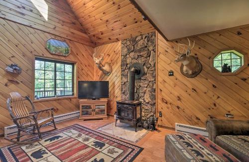 Lake Placid House | Lake Placid Chalet Deck and Forest Views!