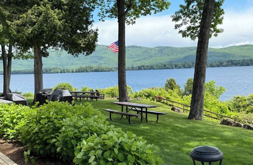 Lake George Condo | Lake side unit with resort amenities - pool, beach & tennis.