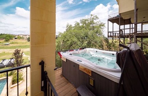 Highland Lake Estates House | Lake Travis Waterfront Home with Boat Dock, Pool, and Hot Tub