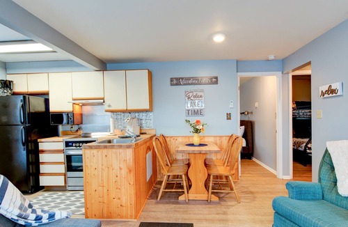 Thayerville Condo | Lake-view condo with deck & firepit - prime location