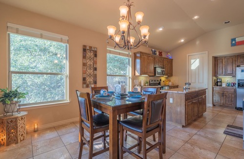 Canyon Lake House | Lake View Oasis- Sunset Lake Views, Large covered deck, fireplace, & gas firepit