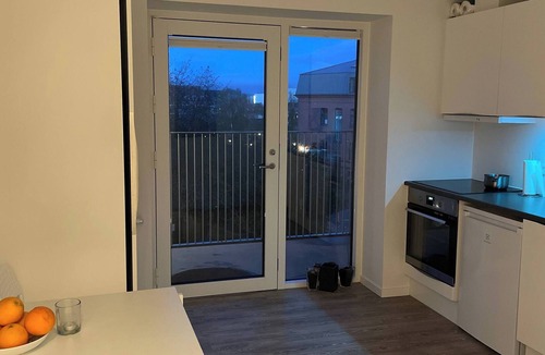 Skanderborg Apartment | Lake view, private balcony