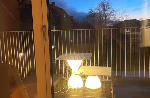 Skanderborg Apartment | Lake view, private balcony