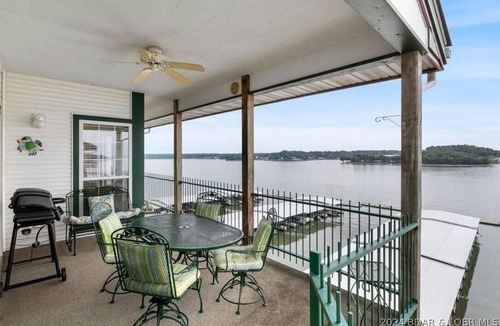 Lakeland Condo | Lake views for miles! 3 BR, 2 BA, 3rd floor condo in Harbour Towne, Lake Ozark.