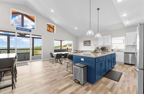 Indian Point House | Lake Views Hot Tub Arcade Luxury Family Escape