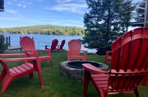 Alton Bay House | Lake Winnipesaukee Waterfront Sleeping 10 with a 24'Dock